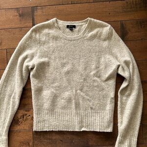 J Crew cashmere long sleeve top with sparkles